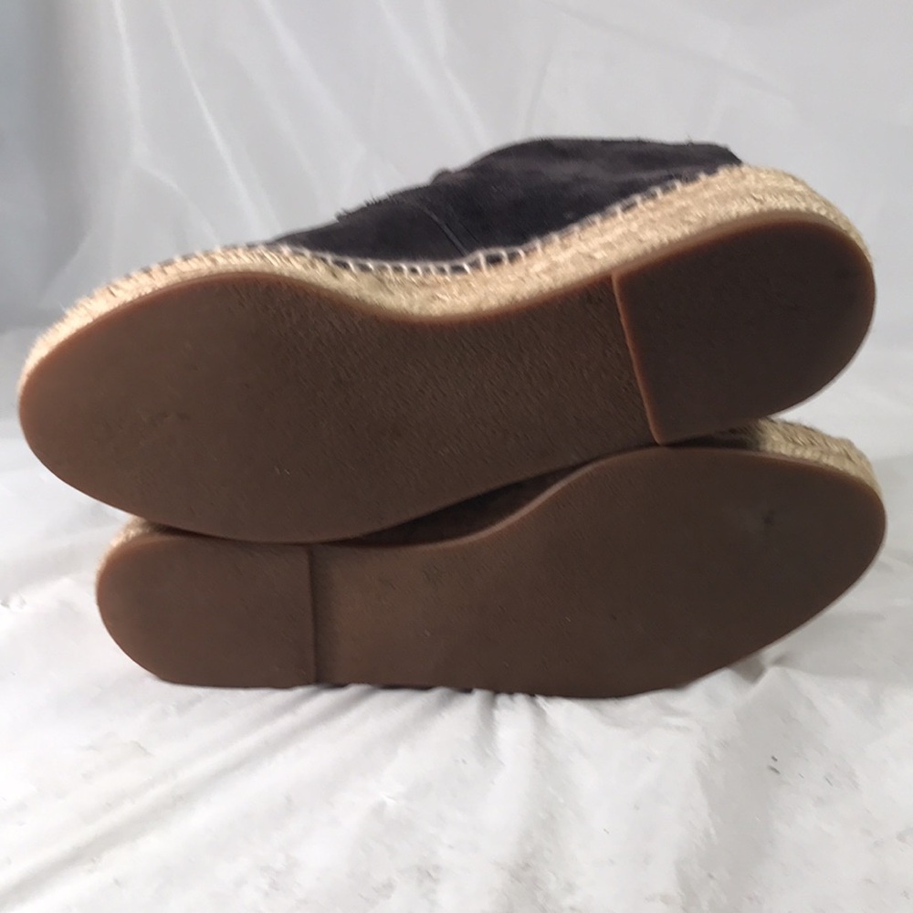 Rag & Bone New York Women’s Geneva Dark Brown Suede Platform Laced Espadrilles - Picture 7 of 10